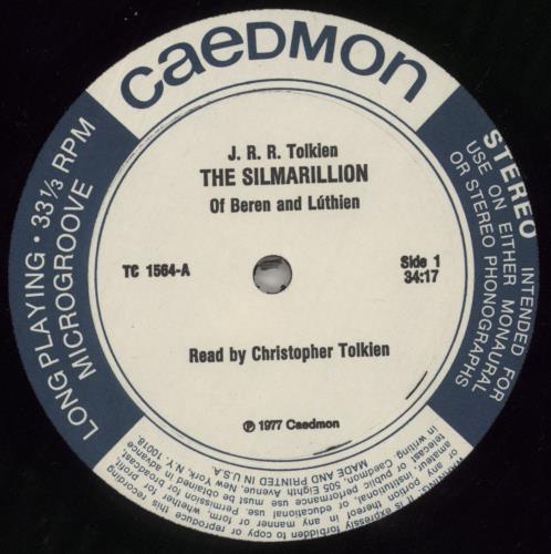 J.R.R. Tolkien The Silmarillion - VG vinyl LP album (LP record) US JRTLPTH860429