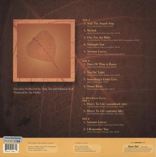 Jacintha Autumn Leaves(The Songs Of Johnny Mercer) + 45RPM - 180gm - Sealed 2-LP vinyl record set (Double LP Album) US 1JC2LAU864113