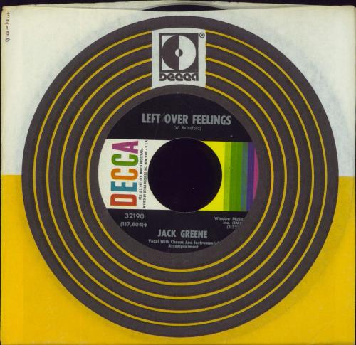 Jack Greene What Locks The Door 7" vinyl single (7 inch record / 45) US JGX07WH806212