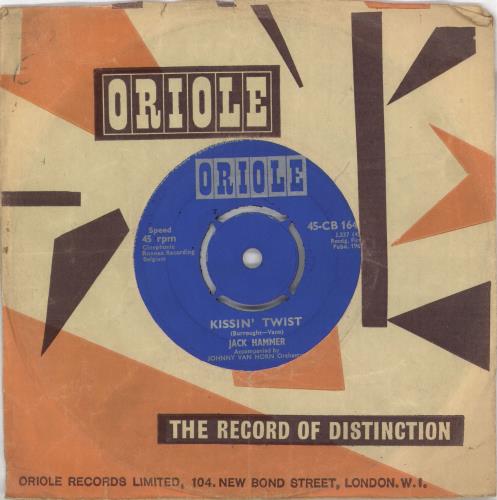 Jack Hammer Kissin' Twist 7" vinyl single (7 inch record / 45) UK QDG07KI709319