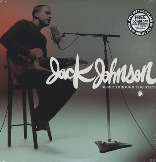 Jack Johnson Sleep Through The Static 2-LP vinyl record set (Double LP Album) UK JKJ2LSL426613