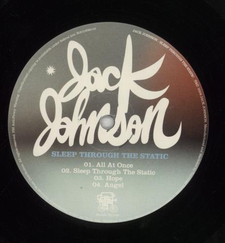 Jack Johnson Sleep Through The Static 2-LP vinyl record set (Double LP Album) US JKJ2LSL856419