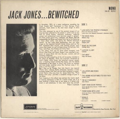 Jack Jones Bewitched vinyl LP album (LP record) UK JJELPBE691526