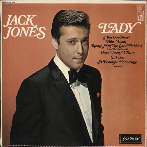 Jack Jones Lady vinyl LP album (LP record) UK JJELPLA721029