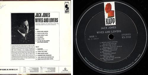 Jack Jones Wives And Lovers vinyl LP album (LP record) US JJELPWI364357