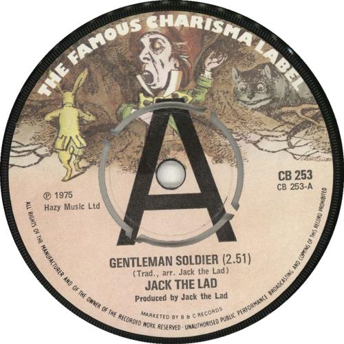 Jack The Lad Gentleman Soldier 7" vinyl single (7 inch record / 45) UK JTA07GE702501