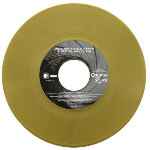 Jack White Another Way To Die - Gold Vinyl 7" vinyl single (7 inch record / 45) UK ITE07AN446985