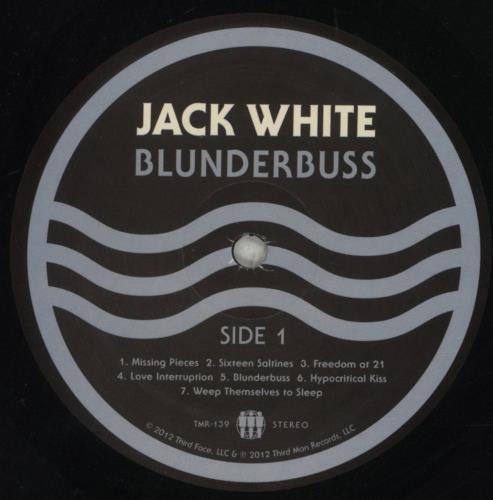 Jack White Blunderbuss + Insert vinyl LP album (LP record) US ITELPBL578674