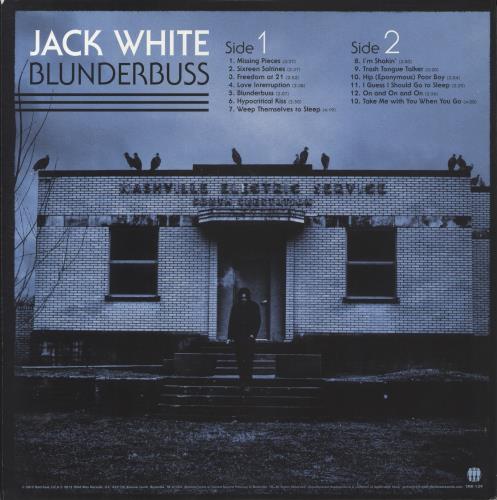 Jack White Blunderbuss + Insert vinyl LP album (LP record) US ITELPBL578674