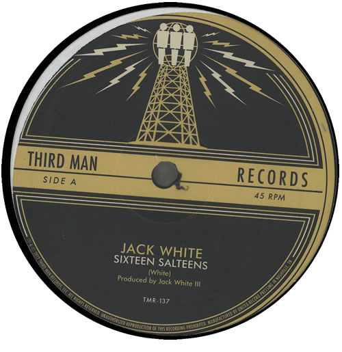 Jack White Sixteen Saltines 12" vinyl single (12 inch record / Maxi-single) US ITE12SI577597