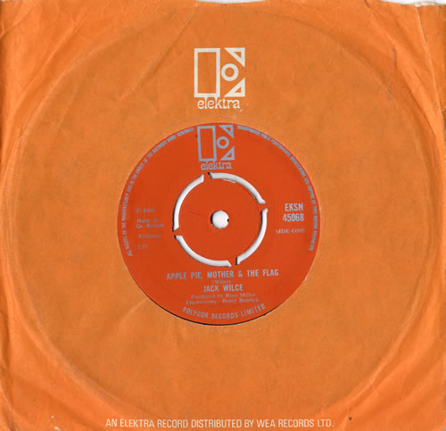 Jack Wilce Apple Pie, Mother & The Flag 7" vinyl single (7 inch record / 45) UK KY907AP605834