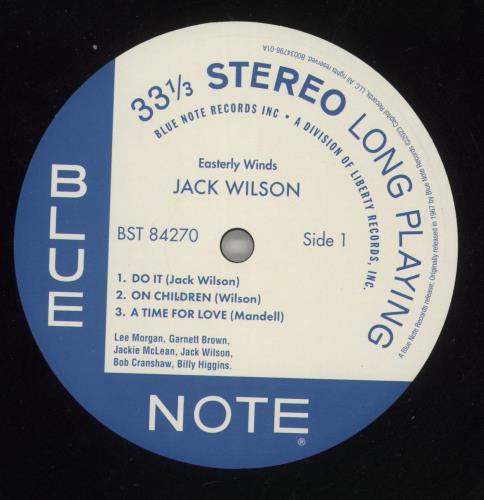 Jack Wilson Easterly Winds - 180gm Vinyl vinyl LP album (LP record) UK JWOLPEA867643
