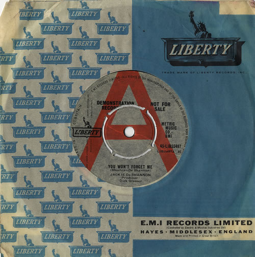 Jackie DeShannon You Won't Forget Me 7" vinyl single (7 inch record / 45) UK JCK07YO477957