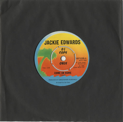 Jackie Edwards Come On Home 7" vinyl single (7 inch record / 45) UK JK407CO449906