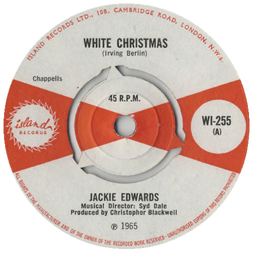 Jackie Edwards White Christmas 7" vinyl single (7 inch record / 45) UK JK407WH446382
