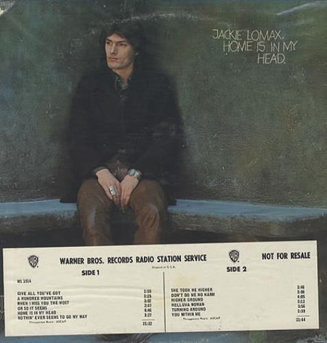 Jackie Lomax Home Is In My Head vinyl LP album (LP record) US JLXLPHO342553