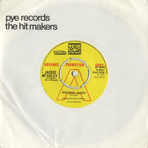 Jackie McAuley Rocking Shoes 7" vinyl single (7 inch record / 45) UK JQI07RO471617