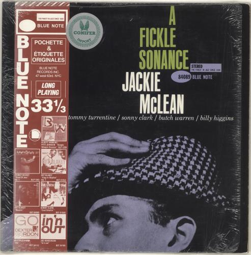 Jackie McLean A Fickle Sonance + obi/shrink vinyl LP album (LP record) French JM7LPAF703025