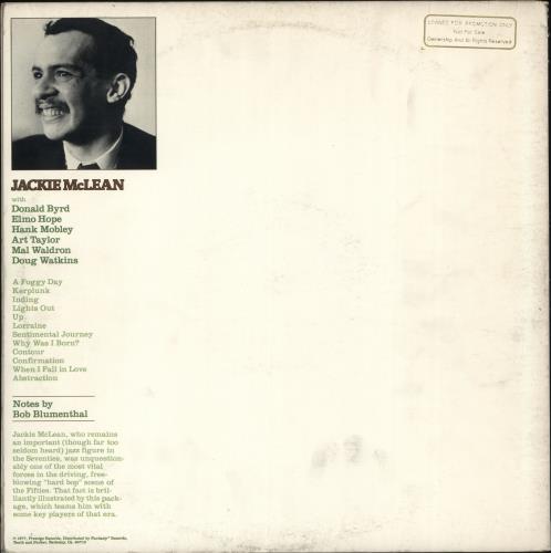 Jackie McLean Contour 2-LP vinyl record set (Double LP Album) US JM72LCO704823