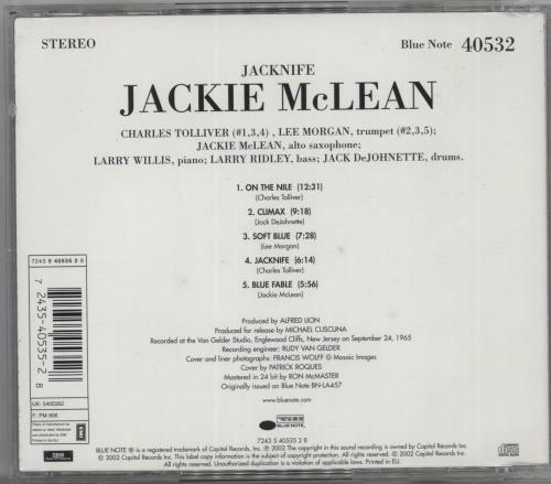 Jackie McLean Jacknife 2-LP vinyl record set (Double LP Album) US JM72LJA890995