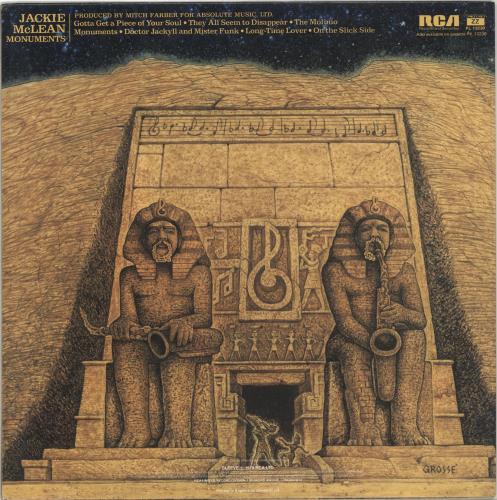 Jackie McLean Monuments vinyl LP album (LP record) UK JM7LPMO704839