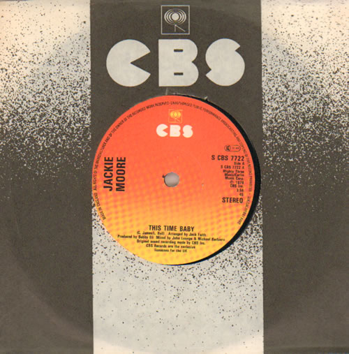 Jackie Moore This Time Baby 7" vinyl single (7 inch record / 45) UK JKM07TH640804