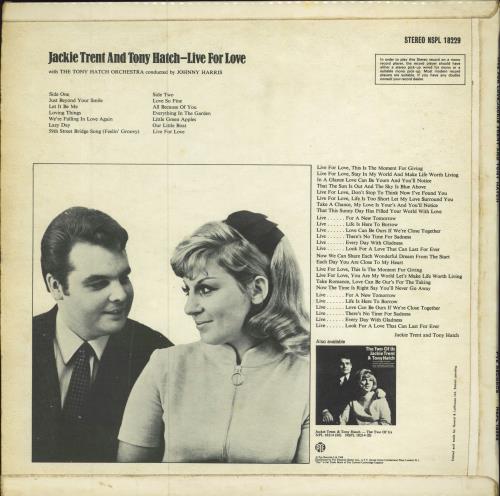 Jackie Trent & Tony Hatch Live For Love vinyl LP album (LP record) UK T&HLPLI784220