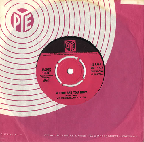 Jackie Trent Where Are You Now - 4pr 7" vinyl single (7 inch record / 45) UK 5JT07WH555919