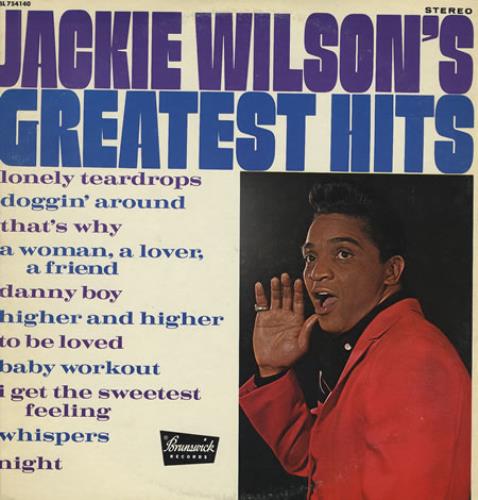 Jackie Wilson Greatest Hits vinyl LP album (LP record) US JACLPGR362140