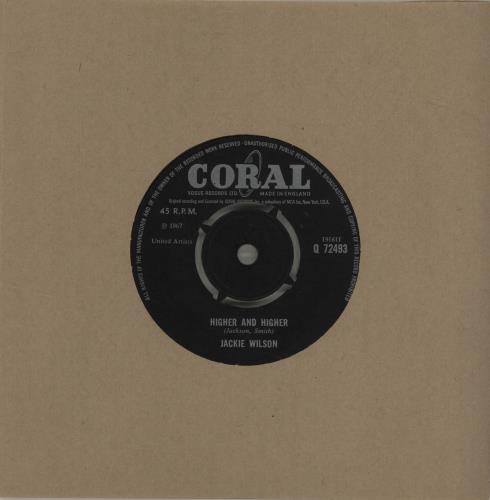 Jackie Wilson Higher And Higher 7" vinyl single (7 inch record / 45) UK JAC07HI474576