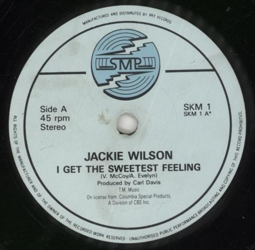 Jackie Wilson I Get The Sweetest Feeling 7" vinyl single (7 inch record / 45) UK JAC07IG225219