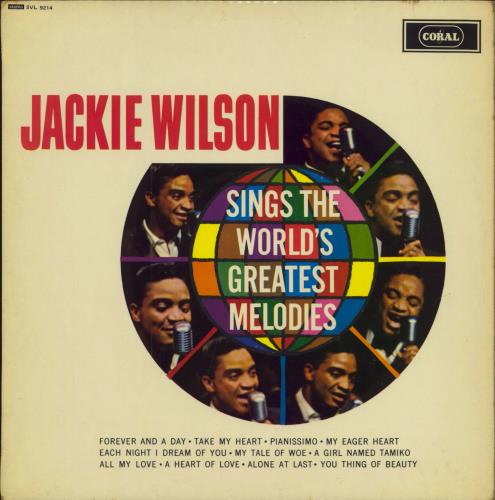 Jackie Wilson Sings The World's Greatest Melodies - EX vinyl LP album (LP record) UK JACLPSI790753