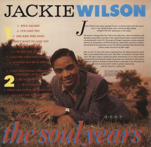 Jackie Wilson The Soul Years vinyl LP album (LP record) UK JACLPTH720153