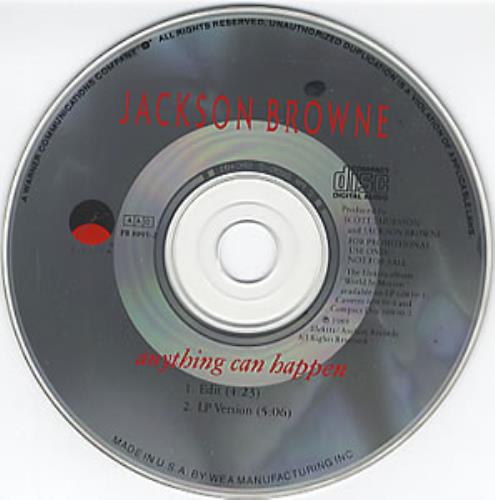 Jackson Browne Anything Can Happen CD single (CD5 / 5") US JKBC5AN109010