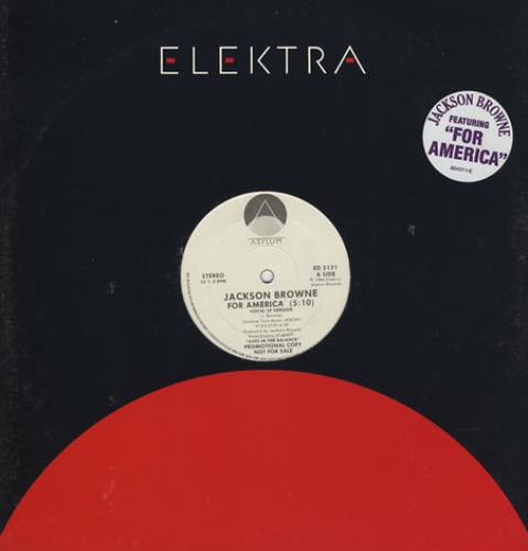 Jackson Browne For America 12" vinyl single (12 inch record / Maxi-single) US JKB12FO115826