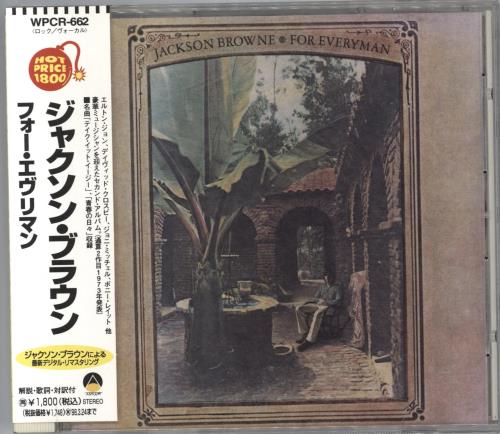 Jackson Browne For Everyman CD album (CDLP) Japanese JKBCDFO807265