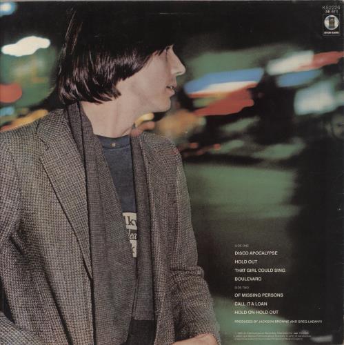 Jackson Browne Hold Out vinyl LP album (LP record) UK JKBLPHO299231