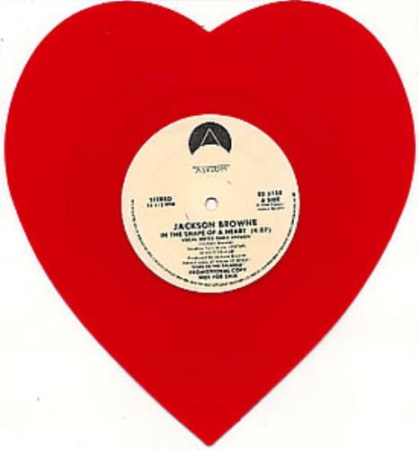 Jackson Browne In The Shape Of A Heart shaped picture disc (picture disc vinyl record) US JKBSHIN99698