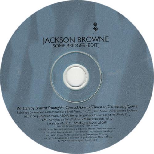 Jackson Browne Some Bridges CD single (CD5 / 5") US JKBC5SO81567