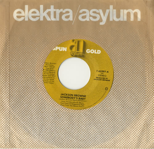 Jackson Browne Somebody's Baby 7" vinyl single (7 inch record / 45) US JKB07SO566825