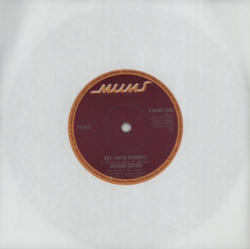 Jackson Sisters Boy, You're Dynamite 7" vinyl single (7 inch record / 45) UK KJH07BO572794