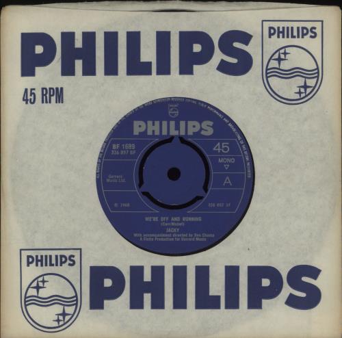 Jacky We're Off And Running 7" vinyl single (7 inch record / 45) UK J8807WE677937