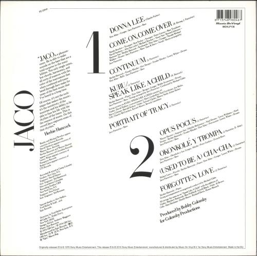 Jaco Pastorius Jaco Pastorius - stickered vinyl LP album (LP record) Dutch PSOLPJA745567