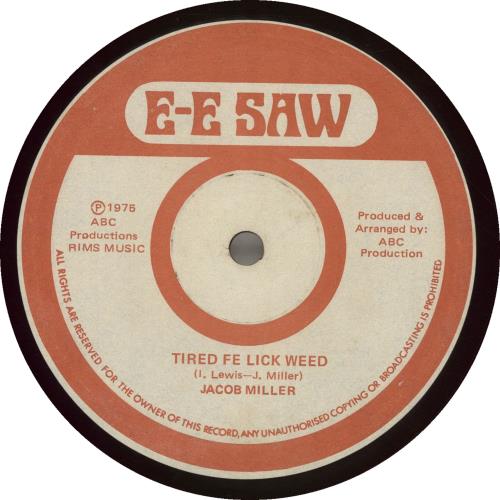 Jacob Miller Tenement Yard vinyl LP album (LP record) Jamaican J17LPTE698594