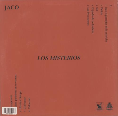Jaco Los Misterios vinyl LP album (LP record) Spanish 9CGLPLO882938