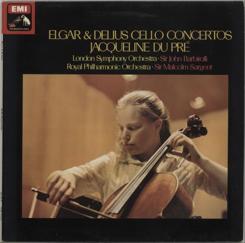 Jacqueline Du Pr� Elgar And Delius Cello Concertos vinyl LP album (LP record) UK J5CLPEL675984