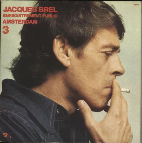Jacques Brel Amsterdam 3 vinyl LP album (LP record) French JQBLPAM720068