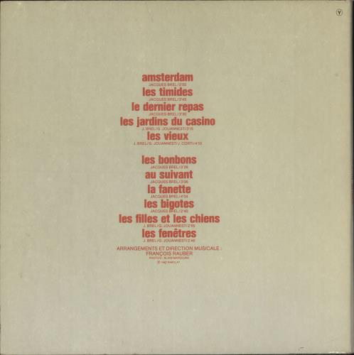 Jacques Brel Amsterdam 3 vinyl LP album (LP record) French JQBLPAM720068