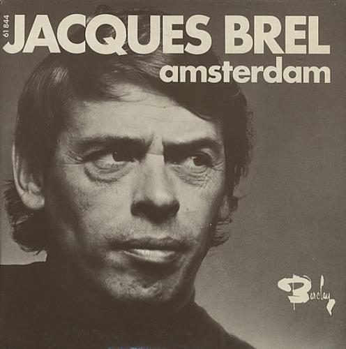 Jacques Brel Amsterdam 7" vinyl single (7 inch record / 45) French JQB07AM405774