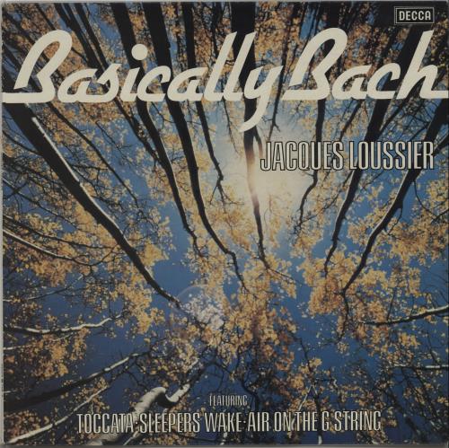 Jacques Loussier Basically Bach vinyl LP album (LP record) UK JCQLPBA661320